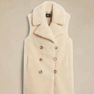 Banana Republic CORA SHERPA VEST NWOT